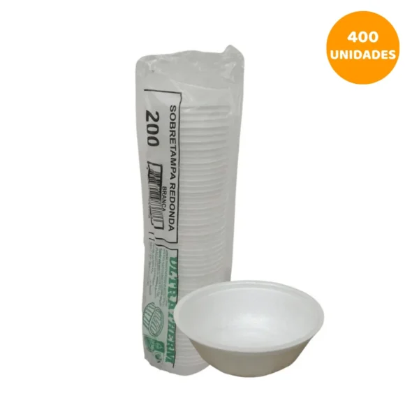 Pote de Isopor 200ml MR200 Ultratherm com 400 unidades